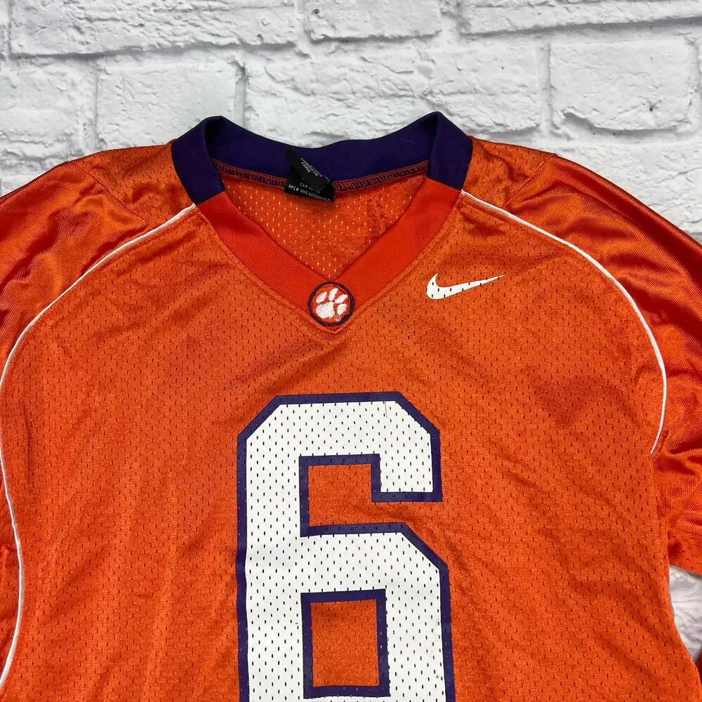 Clemson Tigers Football Jersey #6 Nike Team Adult Mens Small NCAA Orange